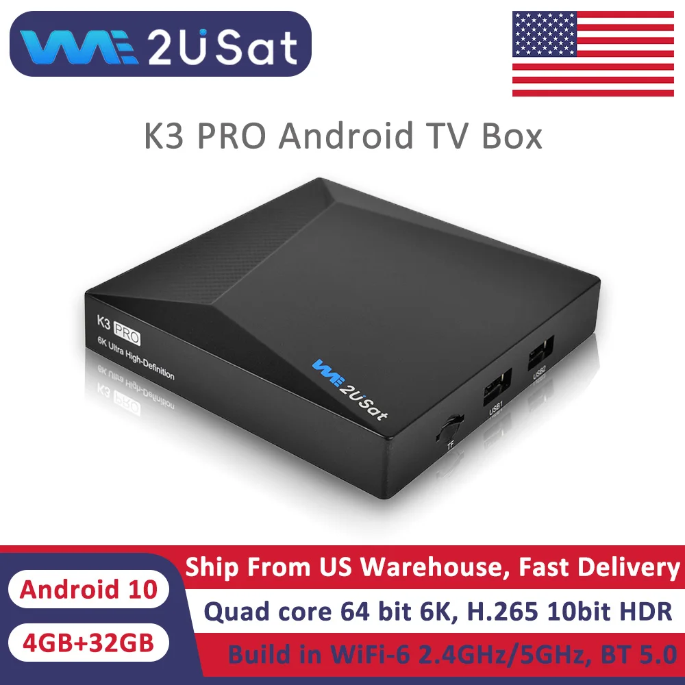 We2uSat K3 Pro 6K HDR Android 10.0 TV Box - Image 1