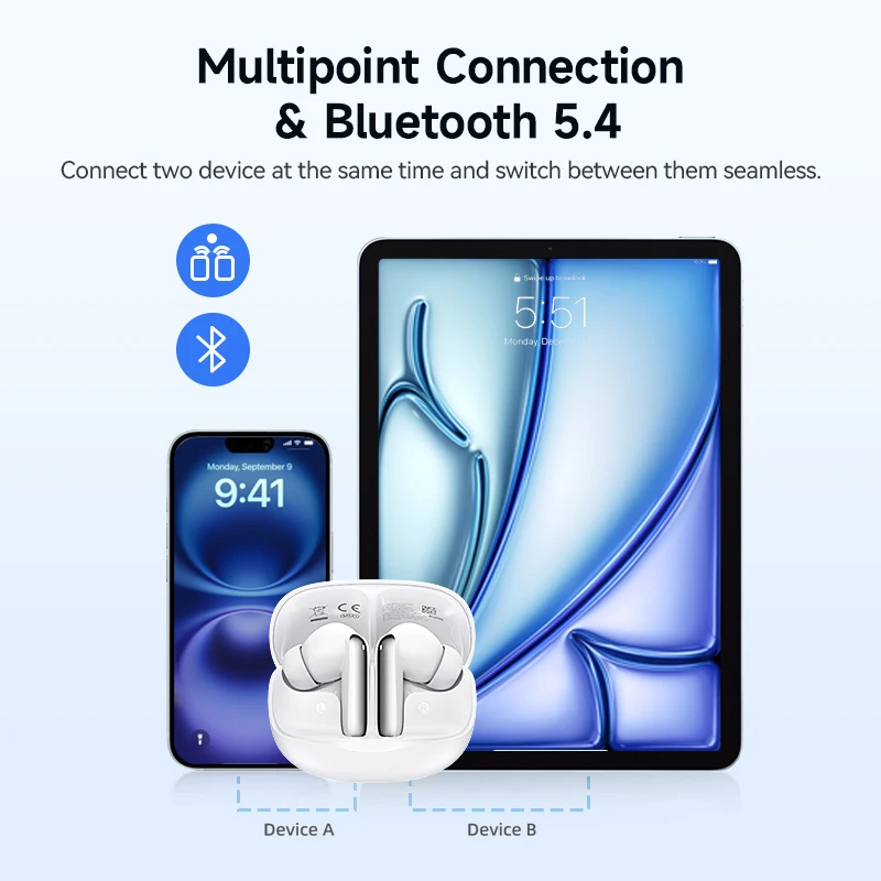 QCY Melobuds N50 ANC Bluetooth 5.4 Wireless Earphones - Image 7