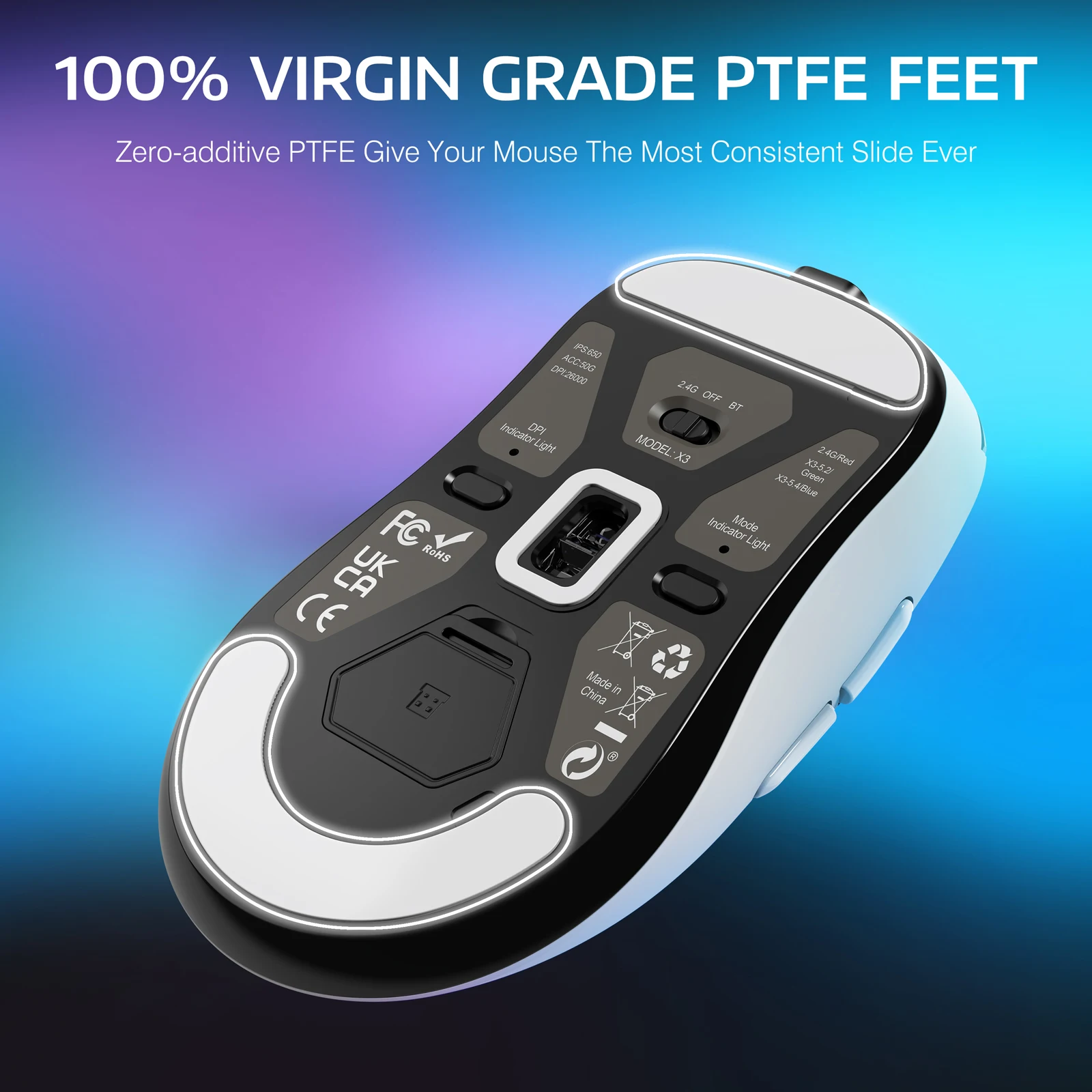 ATTACK SHARK X3 Wireless Gaming Mouse - Image 6