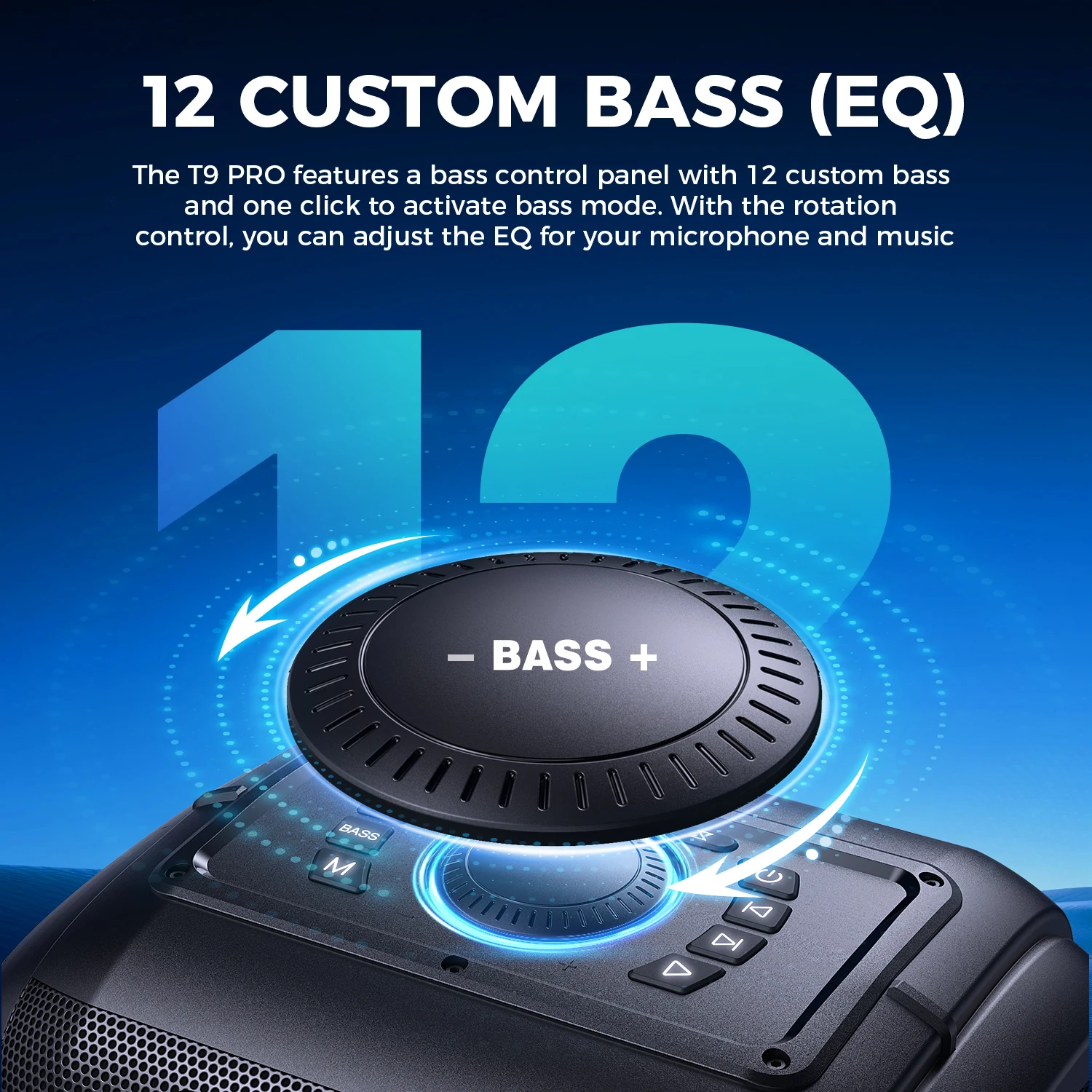 W-KING 250W PEAK Large Bluetooth Speaker - Image 3
