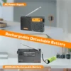 XHDATA D-808 AM/FM/SW/MW SSB AIR RDS Full Band Portable Radio - Thumbnail Image 4