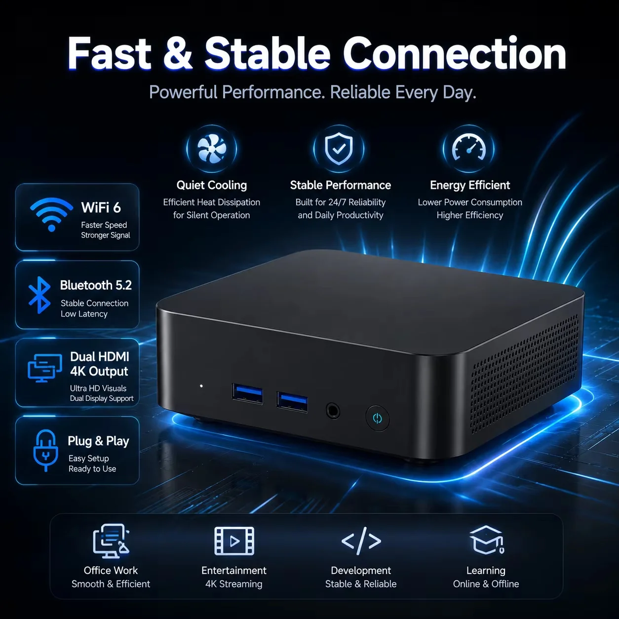 NEW Mini PC Intel I9 8950HK Windows 11 Pro - Image 3