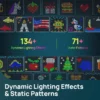 Smart LED Curtain Lights RGB Color Changing Music Syncing - Thumbnail Image 2