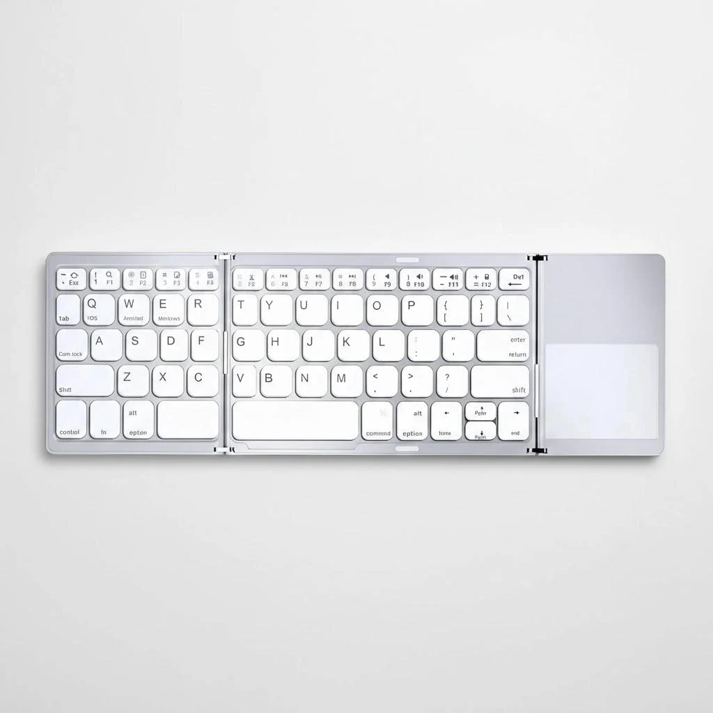 Portable Pocket Sized Foldable BT Keyboard Mini Wireless Keyboard - Image 8
