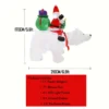 Santa Clause Riding Bear with Shaking Head - Thumbnail Image 7