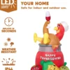 6 FT Thanksgiving Inflatable Turkey - Thumbnail Image 3
