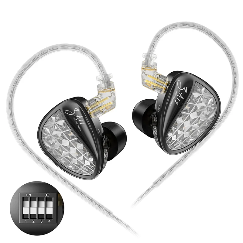KZ ZA12 In Ear Earphones Wired IEM Headphones - Image 7