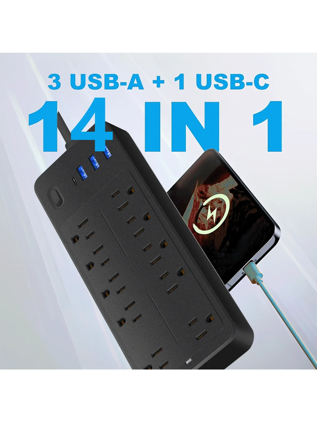 Power Strip Surge Protector - Image 3