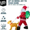 6FT Tall Santa Walking Dog - Thumbnail Image 4