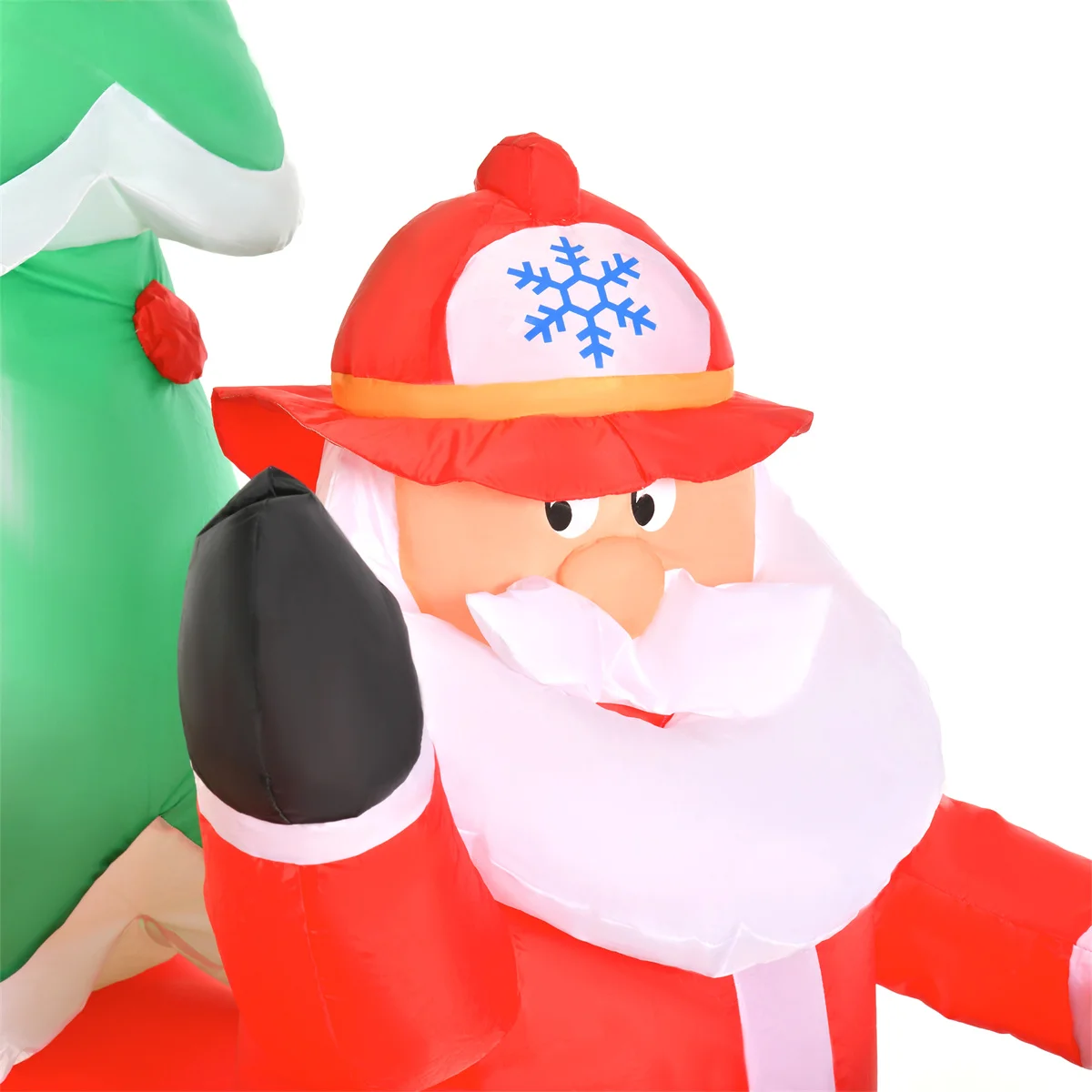 Firefighter Santa Claus with Christmas Tree - Image 5