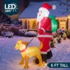 6FT Tall Santa Walking Dog - Thumbnail Image 2