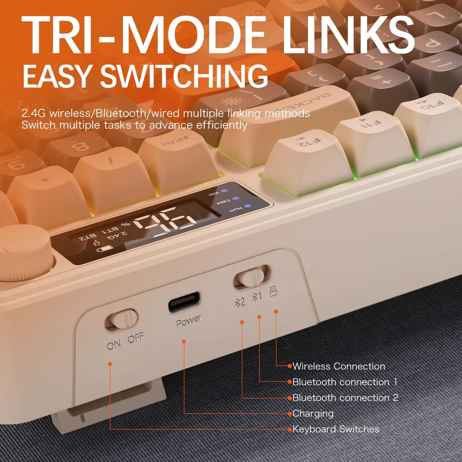 ZIYOU LANG M96 Wireless Gaming Keyboard - Image 4