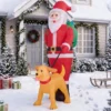 6FT Tall Santa Walking Dog - Thumbnail Image 3