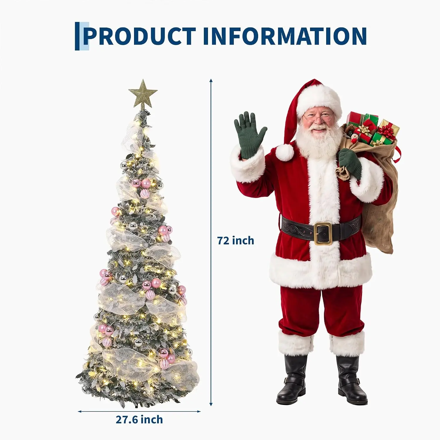 Garvee 6ft Pop-up Christmas Tree - Image 3