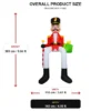 10FT Nutcracker Soldier with Candy Cane and Gift Box - Thumbnail Image 5