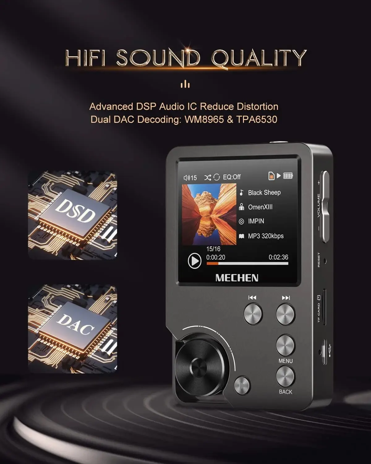 M30 High Quality Lossless MP3 Player Support Up to 256GB - Image 4