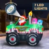 7 FT Long Santa Claus in Monster Truck - Thumbnail Image 5