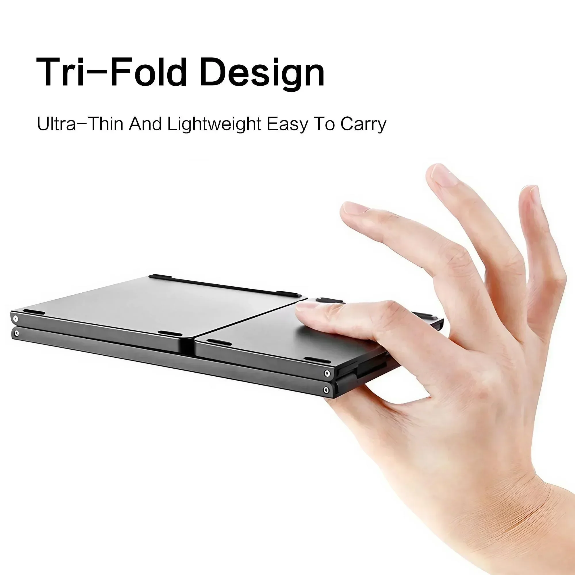 Portable Pocket Sized Foldable BT Keyboard Mini Wireless Keyboard - Image 5