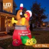 6 FT Thanksgiving Inflatable Turkey - Thumbnail Image 2