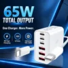 ZEALOT USB-C Charger 65W-GaN Type-C Data Cable - Thumbnail Image 1