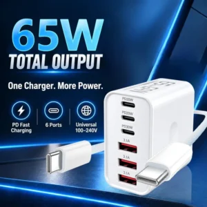 ZEALOT USB-C Charger 65W-GaN Type-C Data Cable
