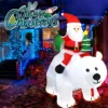 Santa Clause Riding Bear with Shaking Head - Thumbnail Image 4