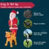 6FT Tall Santa Walking Dog - Thumbnail Image 7