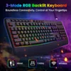 FocusOnPC K787 2.4G Tri-Mode Wireless Gaming Keyboard, - Thumbnail Image 5
