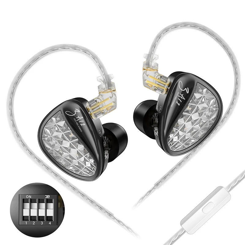 KZ ZA12 In Ear Earphones Wired IEM Headphones - Image 8