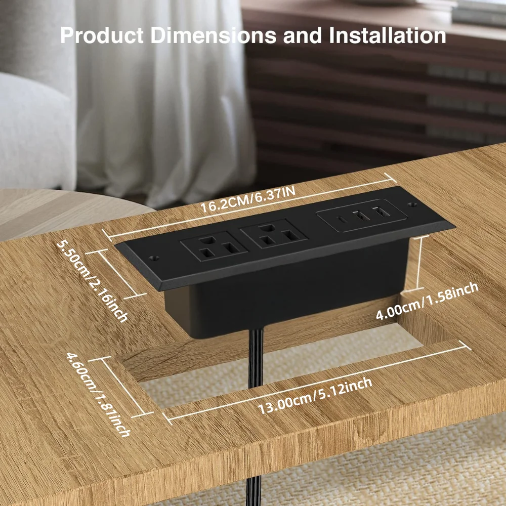 Recessed Embedded Power Strip 2 - Image 2