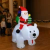 Santa Clause Riding Bear with Shaking Head - Thumbnail Image 3