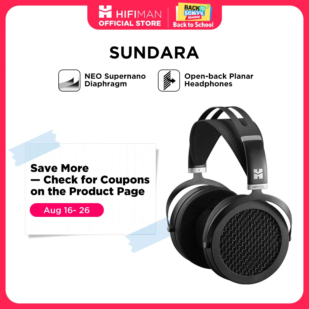 HIFIMAN SUNDARA Over-Ear Full-Size Planar Magnetic Headphones - Image 1