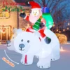 Santa Clause Riding Bear with Shaking Head - Thumbnail Image 2