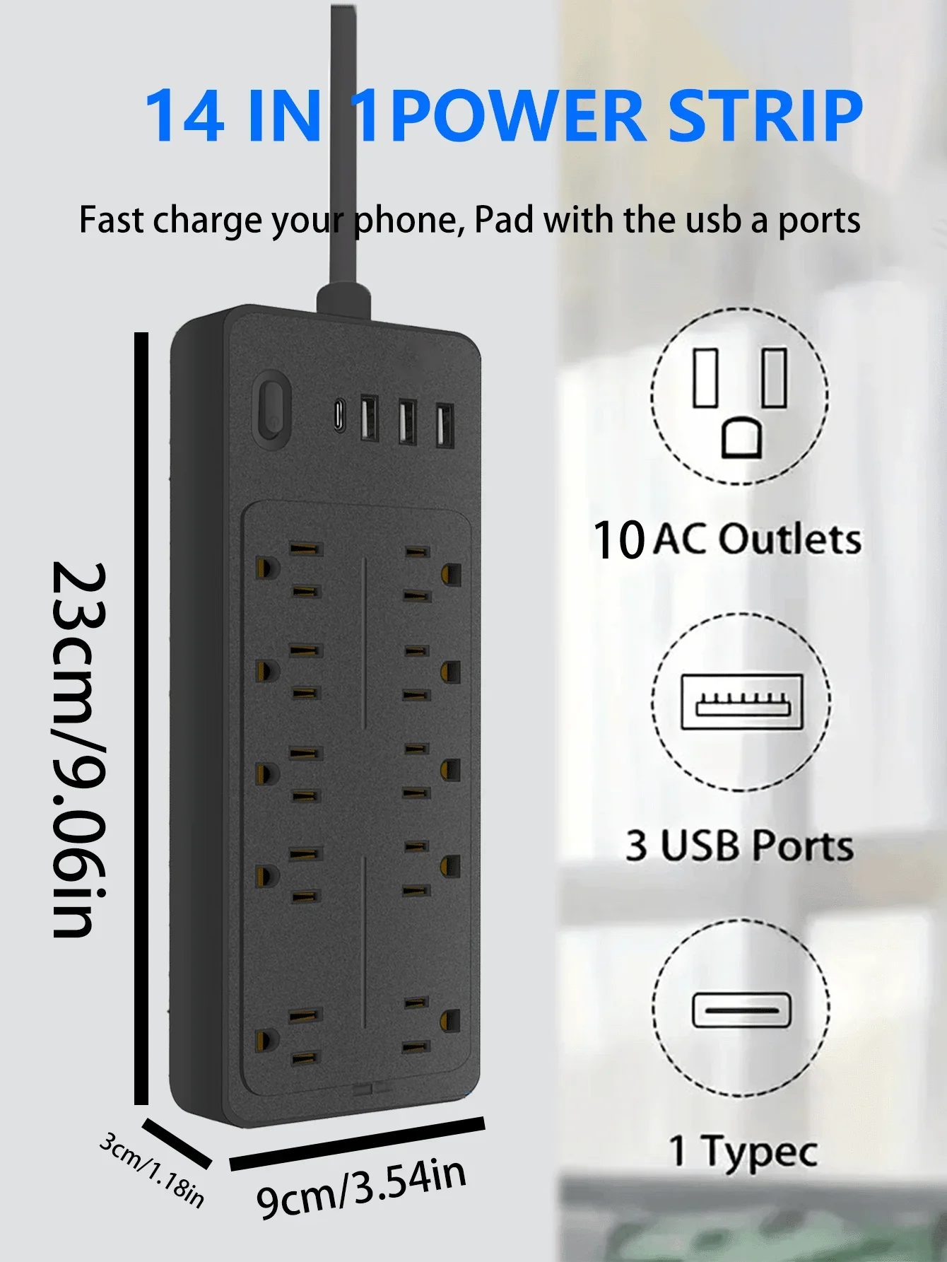 Power Strip Surge Protector - Image 4