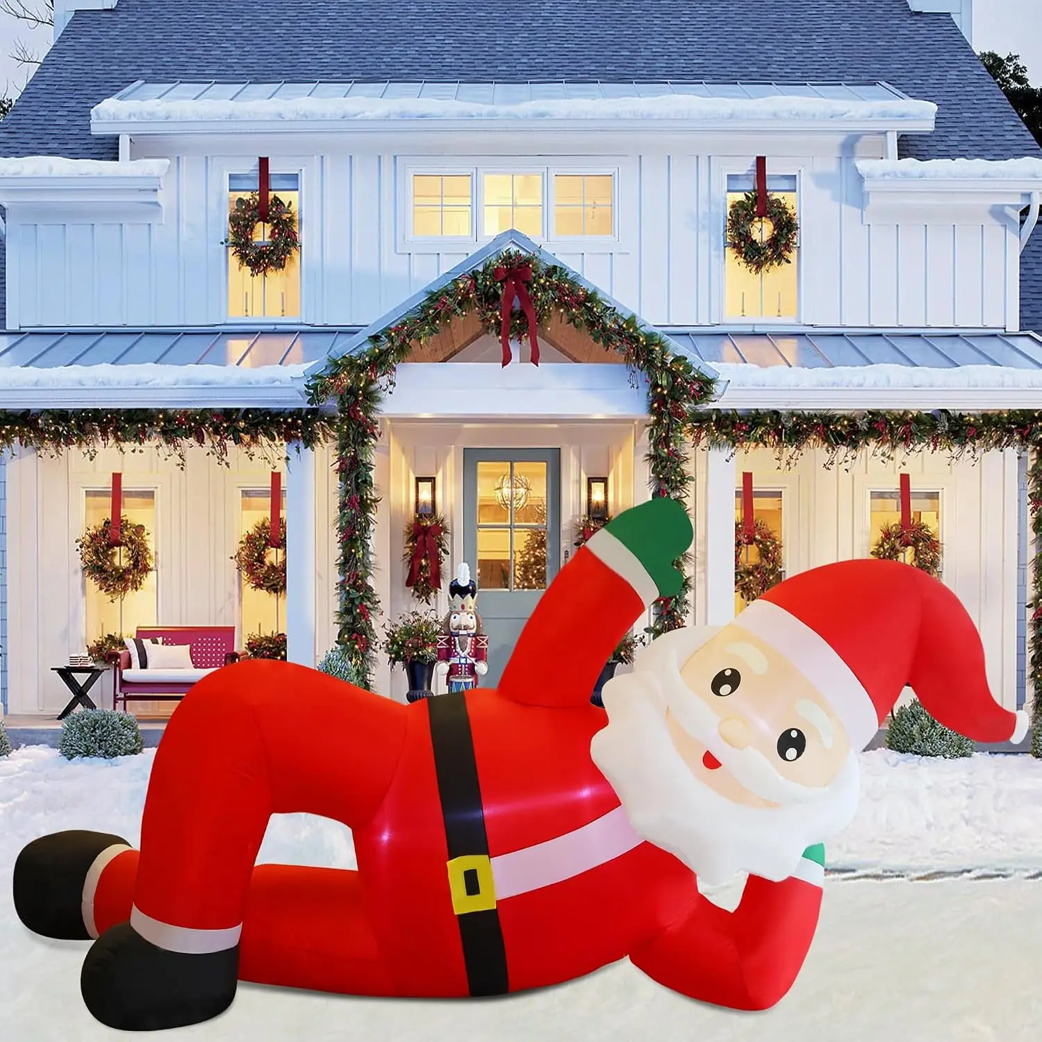 Giant 12FT Lying Santa Claus - Image 3