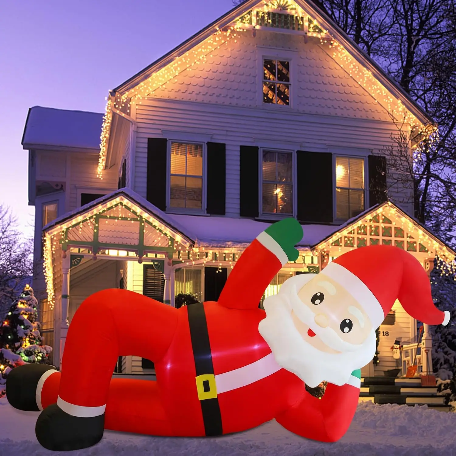 Giant 12FT Lying Santa Claus - Image 5