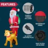 6FT Tall Santa Walking Dog - Thumbnail Image 6