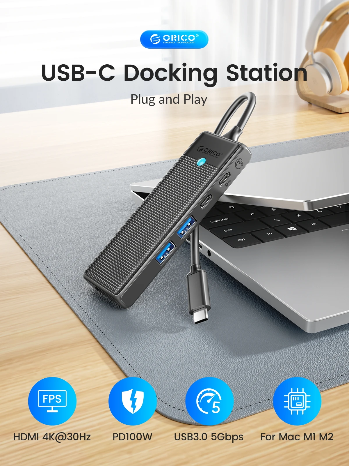 ORICO USB C HUB Type-C Docking Station - Image 3