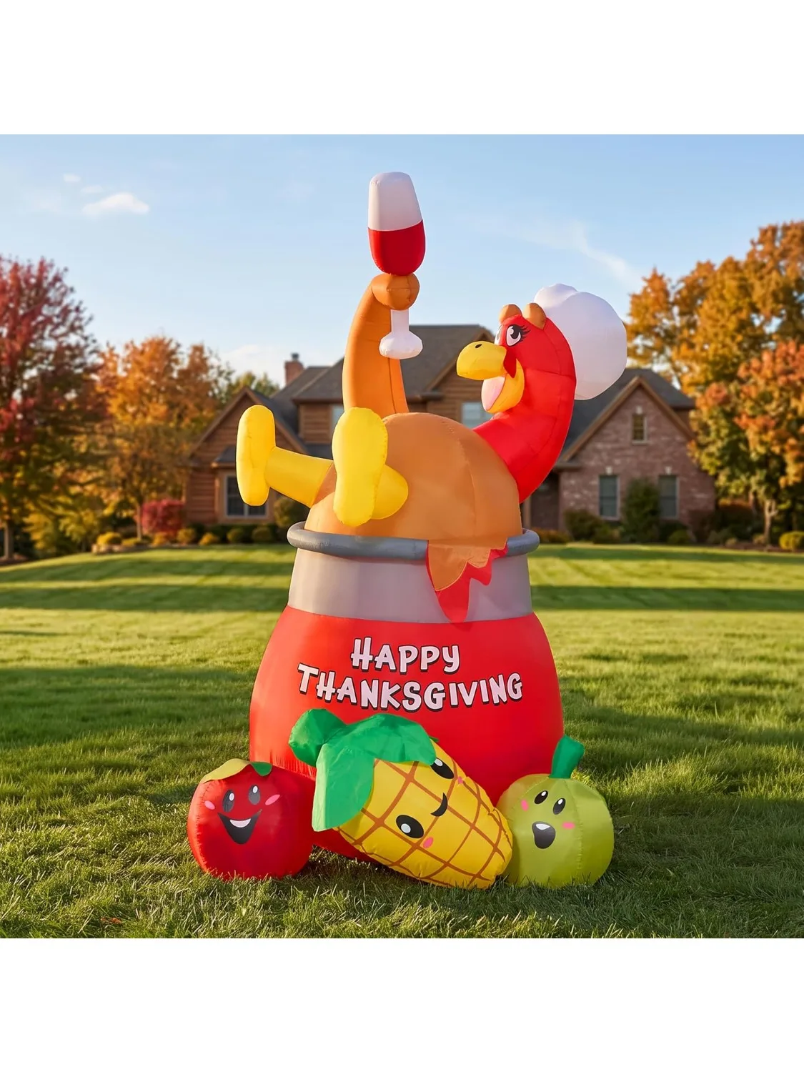 6 FT Thanksgiving Inflatable Turkey - Image 7