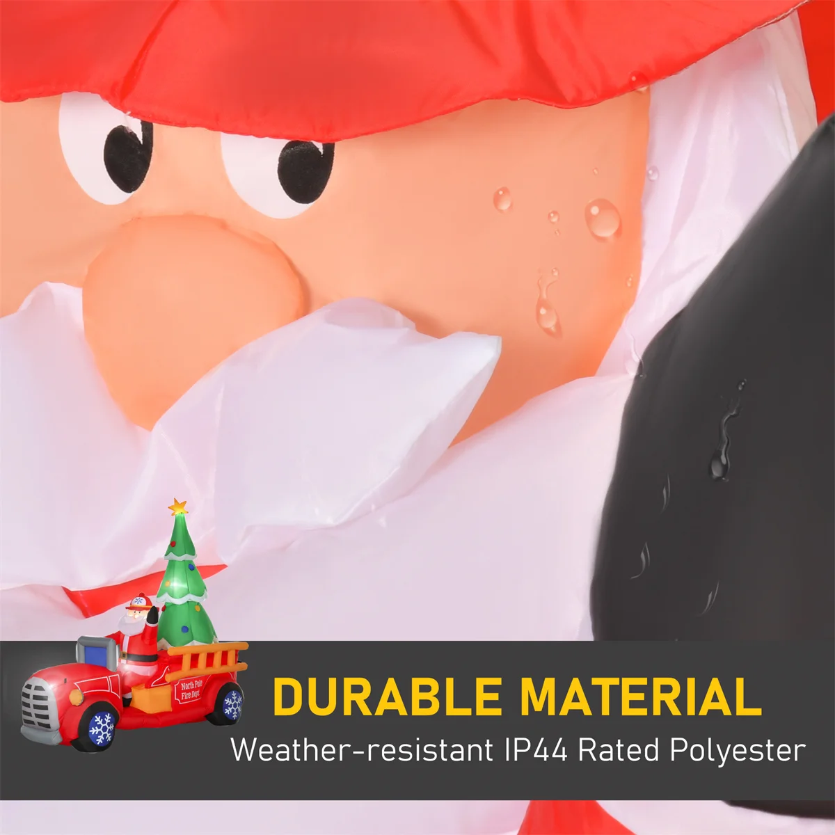 Firefighter Santa Claus with Christmas Tree - Image 6